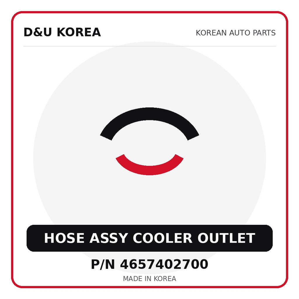 Genuine Mobis HOSE ASSY COOLER OUTLET 4657402700 - Korean auto parts from D&U Korea