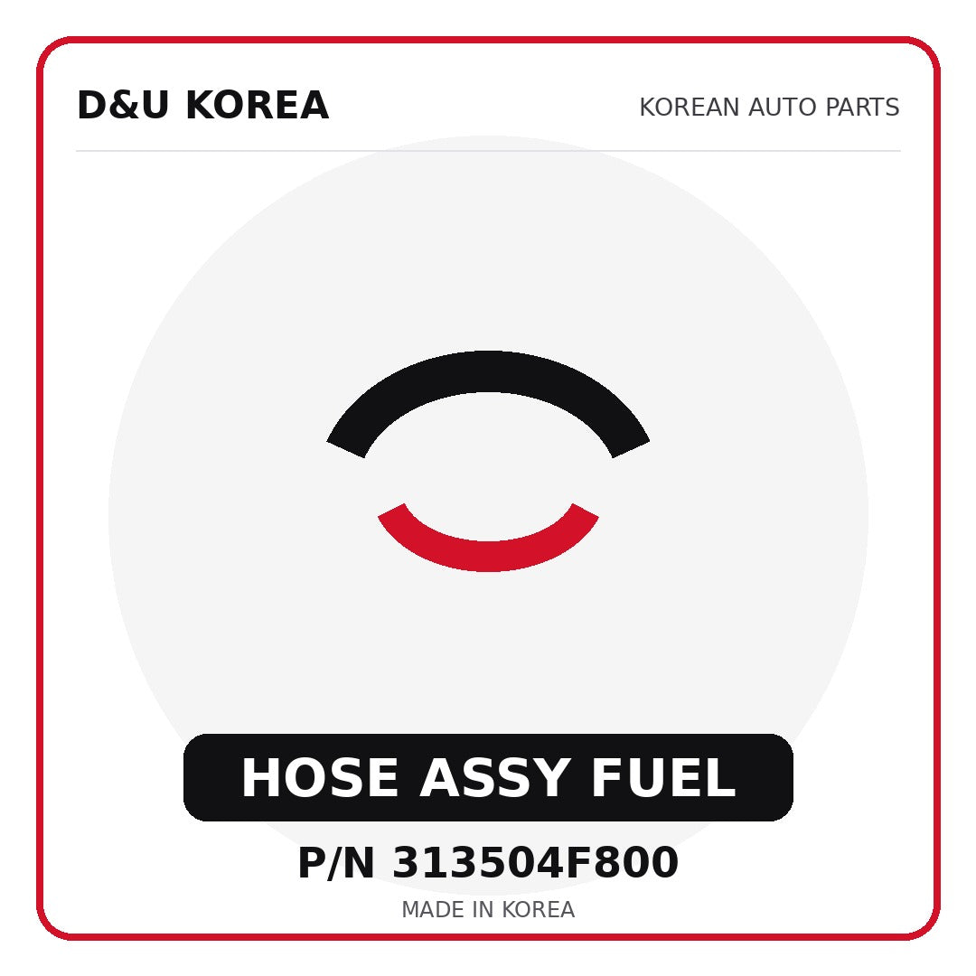 Genuine Mobis HOSE ASSY FUEL 313504F800 - Korean auto parts from D&U Korea