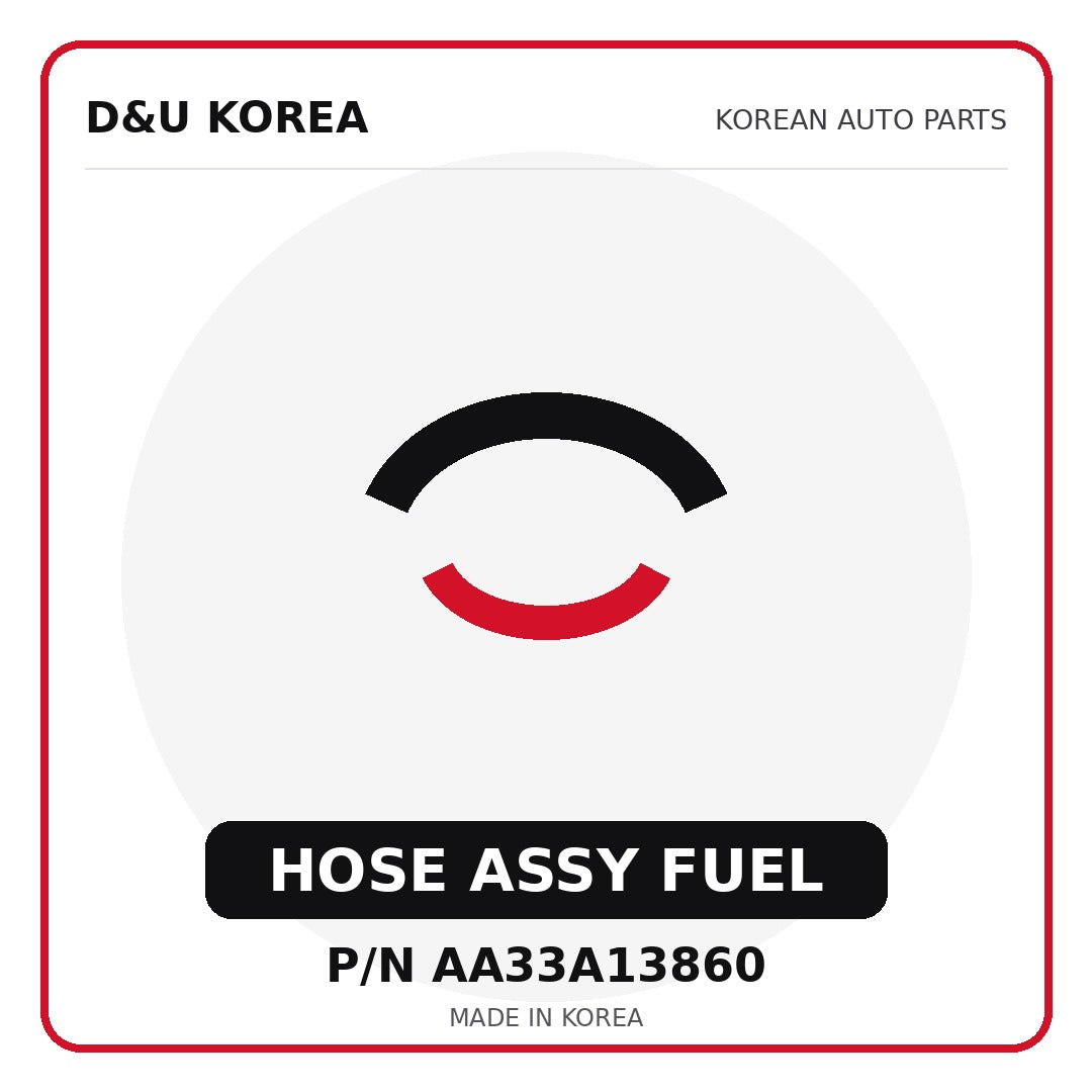 Genuine Mobis HOSE ASSY FUEL AA33A13860 for Korean vehicles | D&U Korea