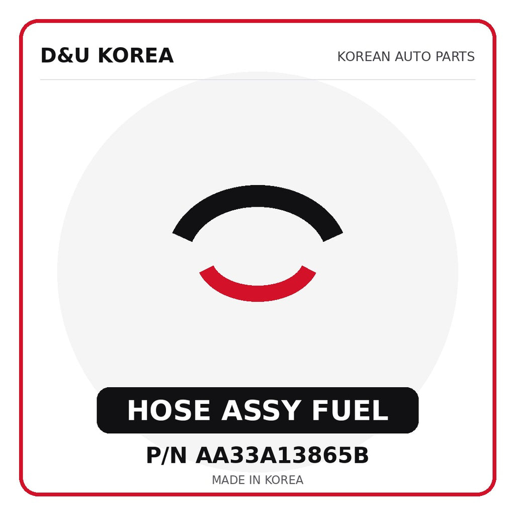 Genuine Mobis HOSE ASSY FUEL AA33A13865B - Korean auto parts from D&U Korea