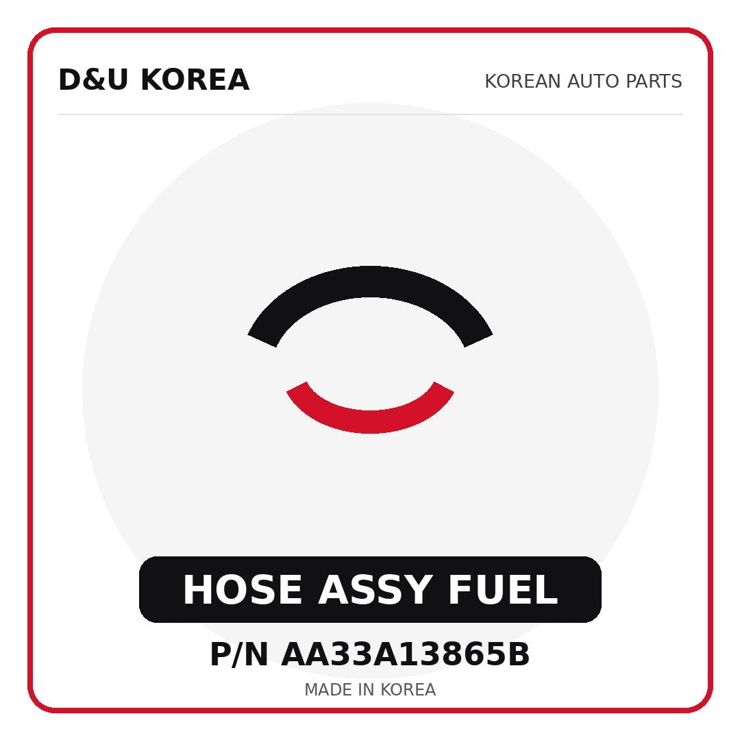 Genuine Mobis HOSE ASSY FUEL AA33A13865B - Korean auto parts from D&U Korea