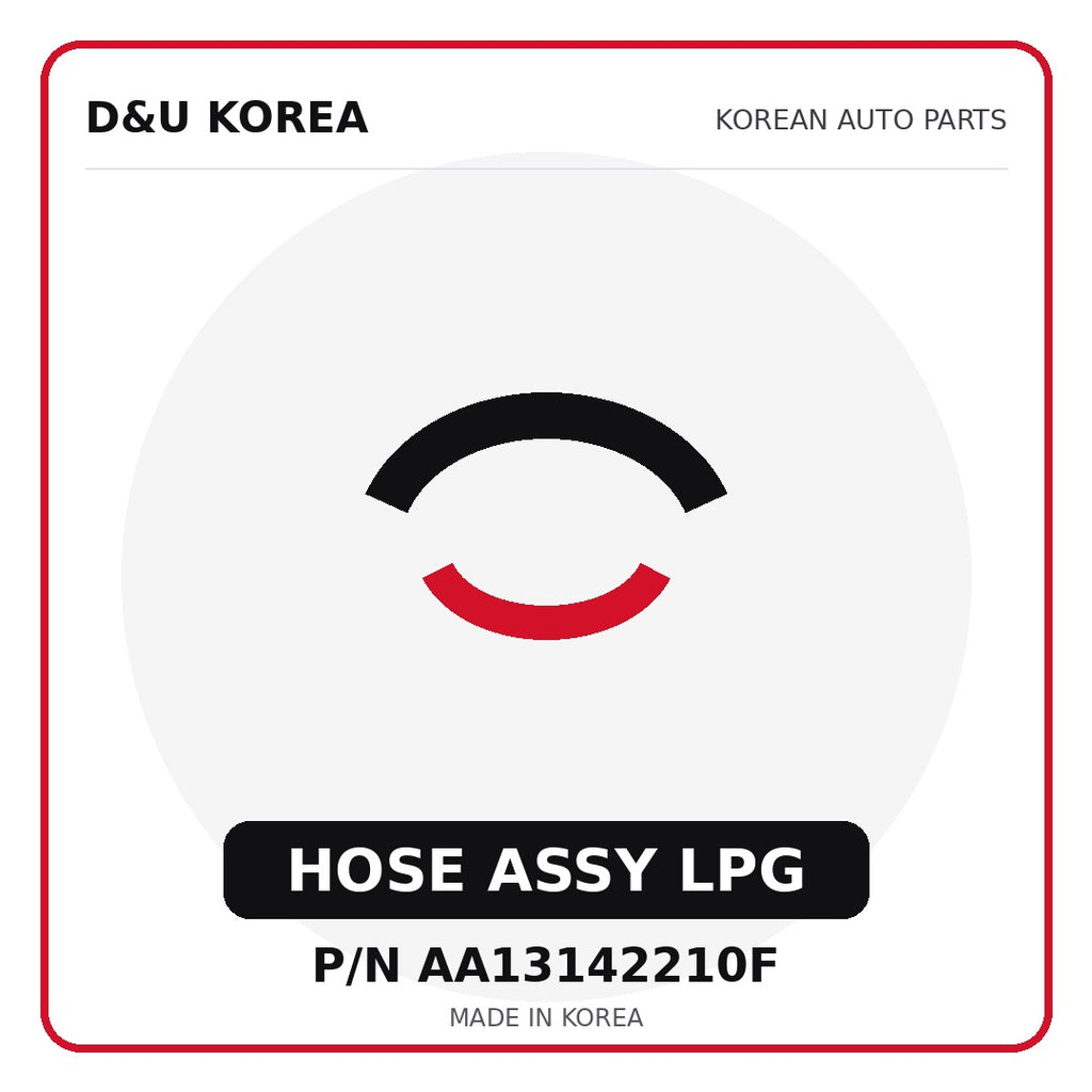Genuine Mobis HOSE ASSY LPG AA13142210F - Korean auto parts from D&U Korea