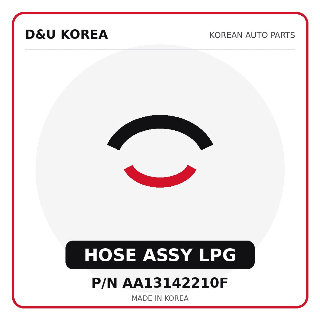 Genuine Mobis HOSE ASSY LPG AA13142210F - Korean auto parts from D&U Korea