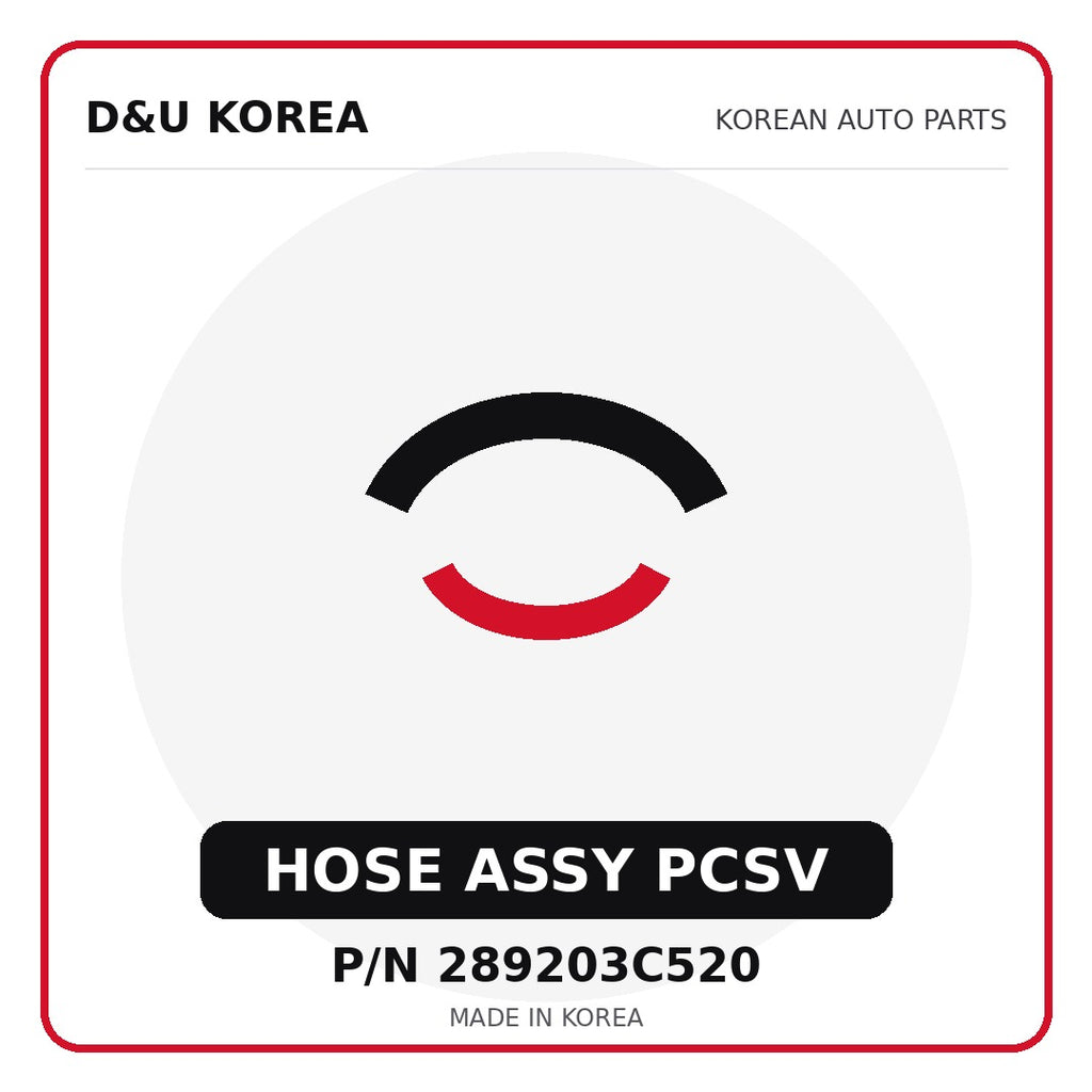 Genuine Mobis HOSE ASSY PCSV 289203C520 - Korean auto parts from D&U Korea