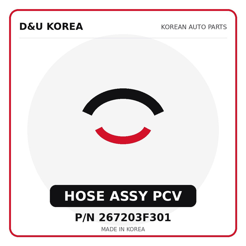 Genuine Mobis HOSE ASSY PCV 267203F301 - Korean auto parts from D&U Korea