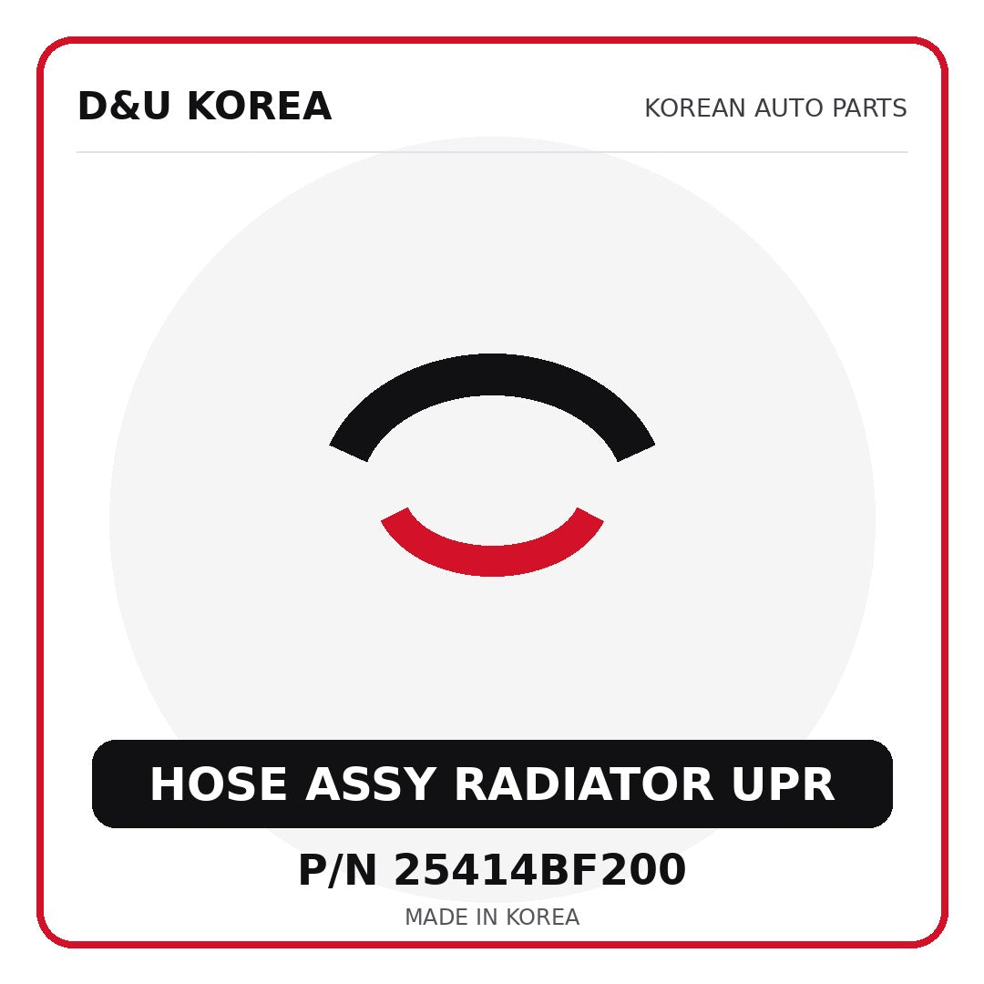 Genuine Mobis HOSE ASSY RADIATOR UPR 25414BF200 for Korean vehicles | D&U Korea