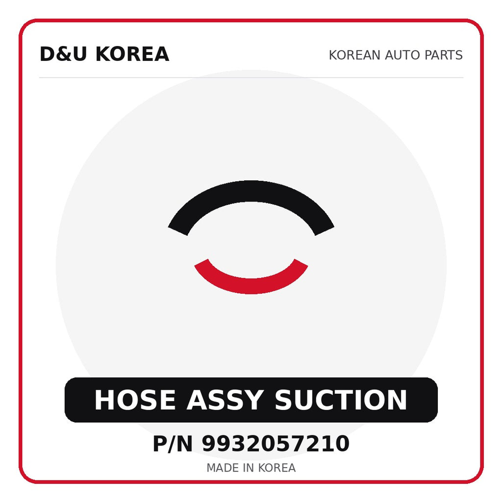 Genuine Mobis HOSE ASSY SUCTION 9932057210 - Korean auto parts from D&U Korea