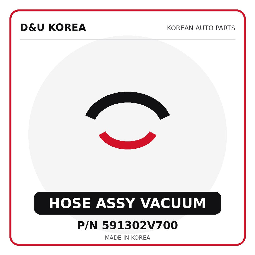 Genuine Mobis HOSE ASSY VACUUM 591302V700 - Korean auto parts from D&U Korea