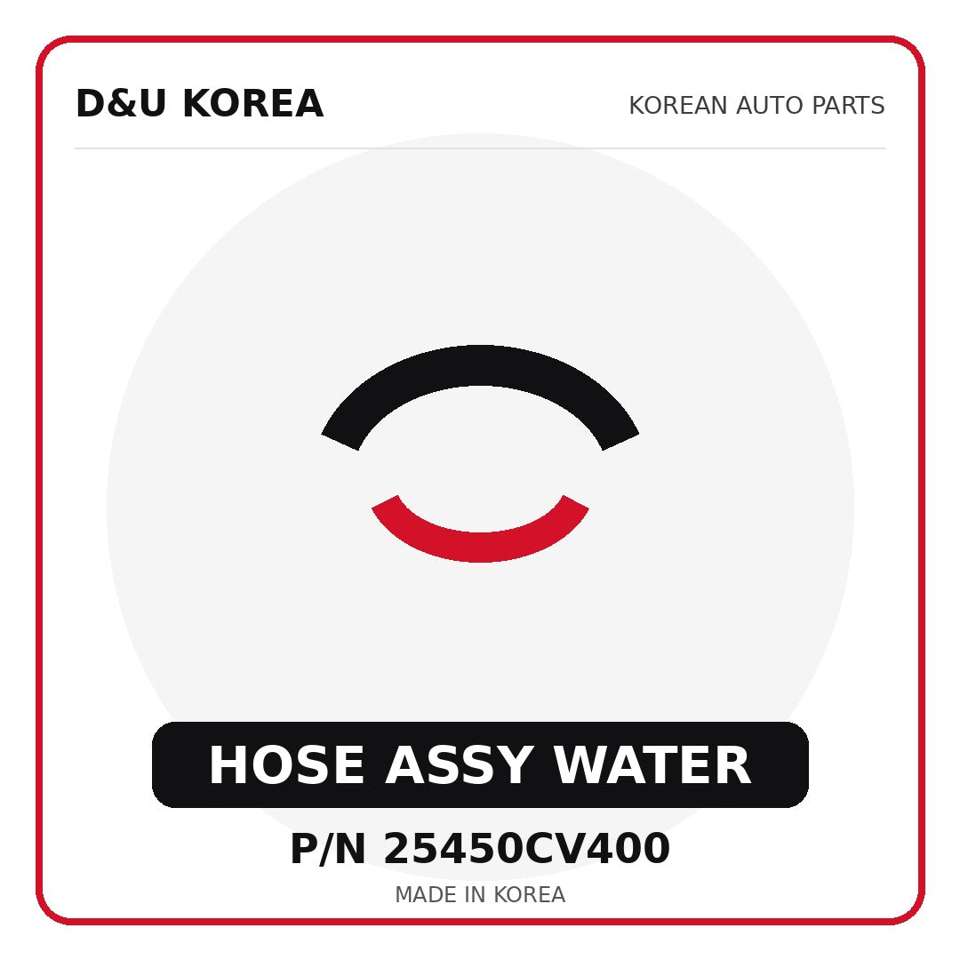 Genuine Mobis HOSE ASSY WATER 25450CV400 - Korean auto parts from D&U Korea