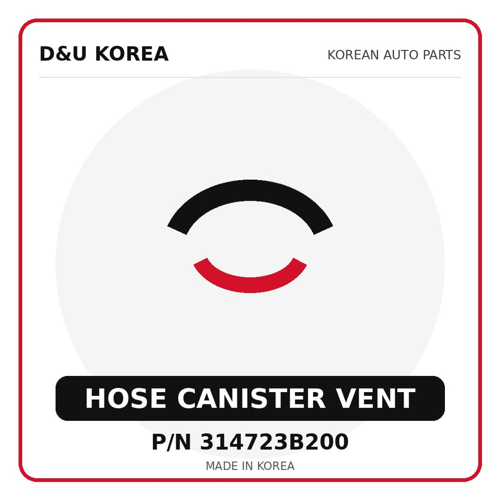 Genuine Mobis HOSE CANISTER VENT 314723B200 - Korean auto parts from D&U Korea