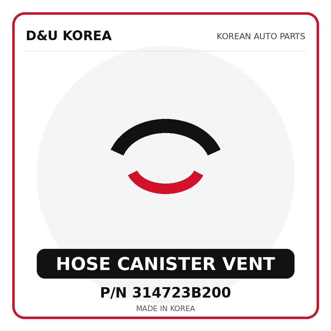 Genuine Mobis HOSE CANISTER VENT 314723B200 - Korean auto parts from D&U Korea