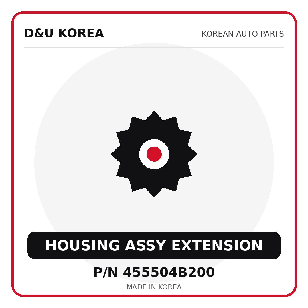 Genuine Mobis HOUSING ASSY EXTENSION 455504B200 - Korean auto parts from D&U Korea