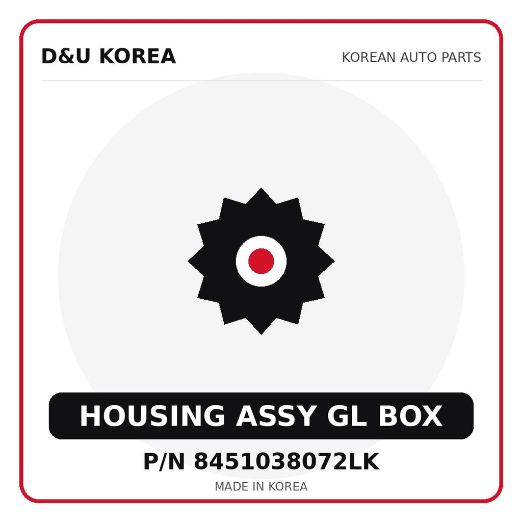 Genuine Mobis HOUSING ASSY GL BOX 8451038072LK - Korean auto parts from D&U Korea