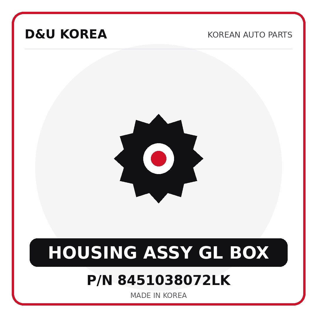 Genuine Mobis HOUSING ASSY GL BOX 8451038072LK - Korean auto parts from D&U Korea