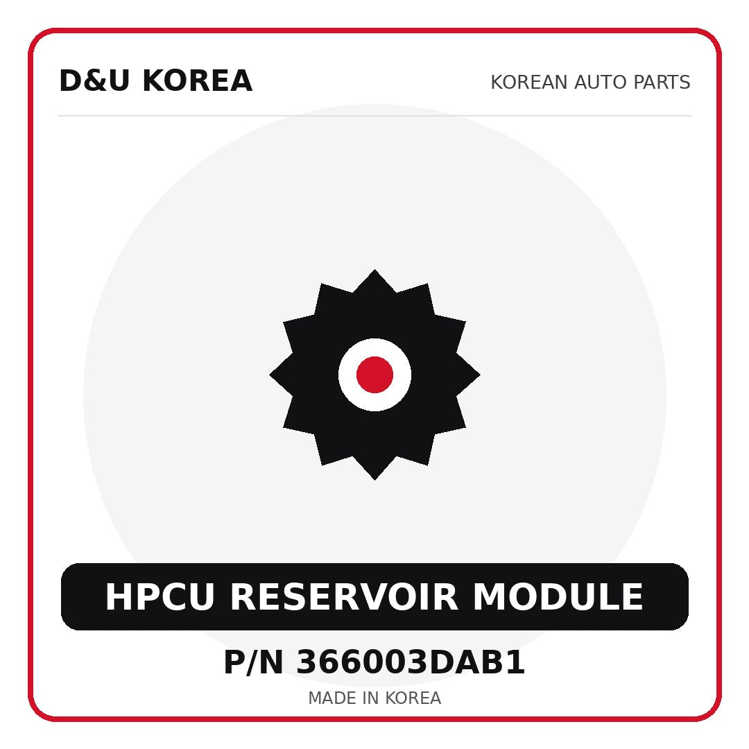 Genuine Mobis HPCU RESERVOIR MODULE 366003DAB1 - Korean auto parts from D&U Korea