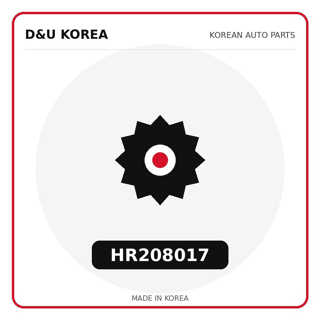 Genuine Mobis HR208017  for Korean vehicles | D&U Korea