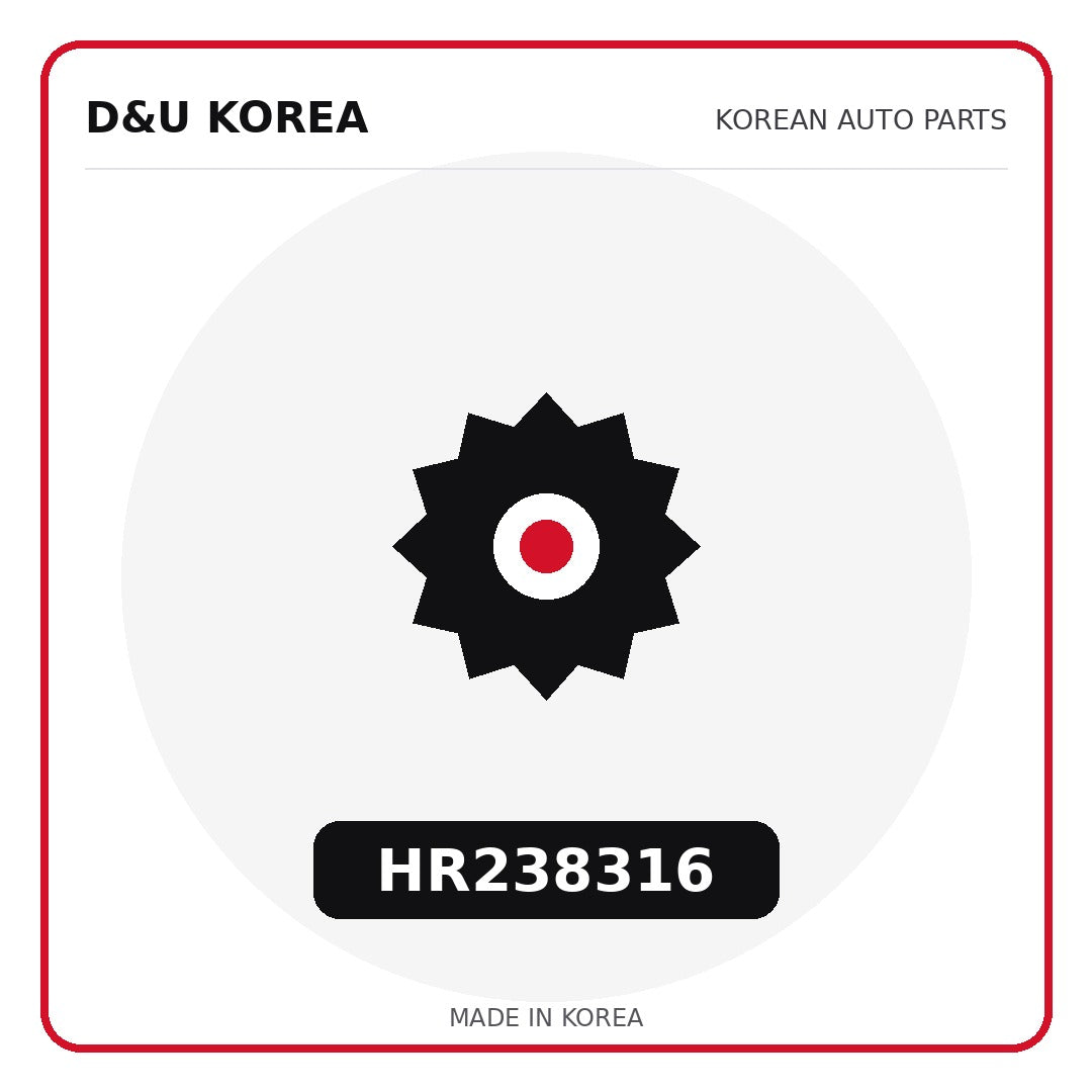 Genuine Mobis HR238316  for Korean vehicles | D&U Korea