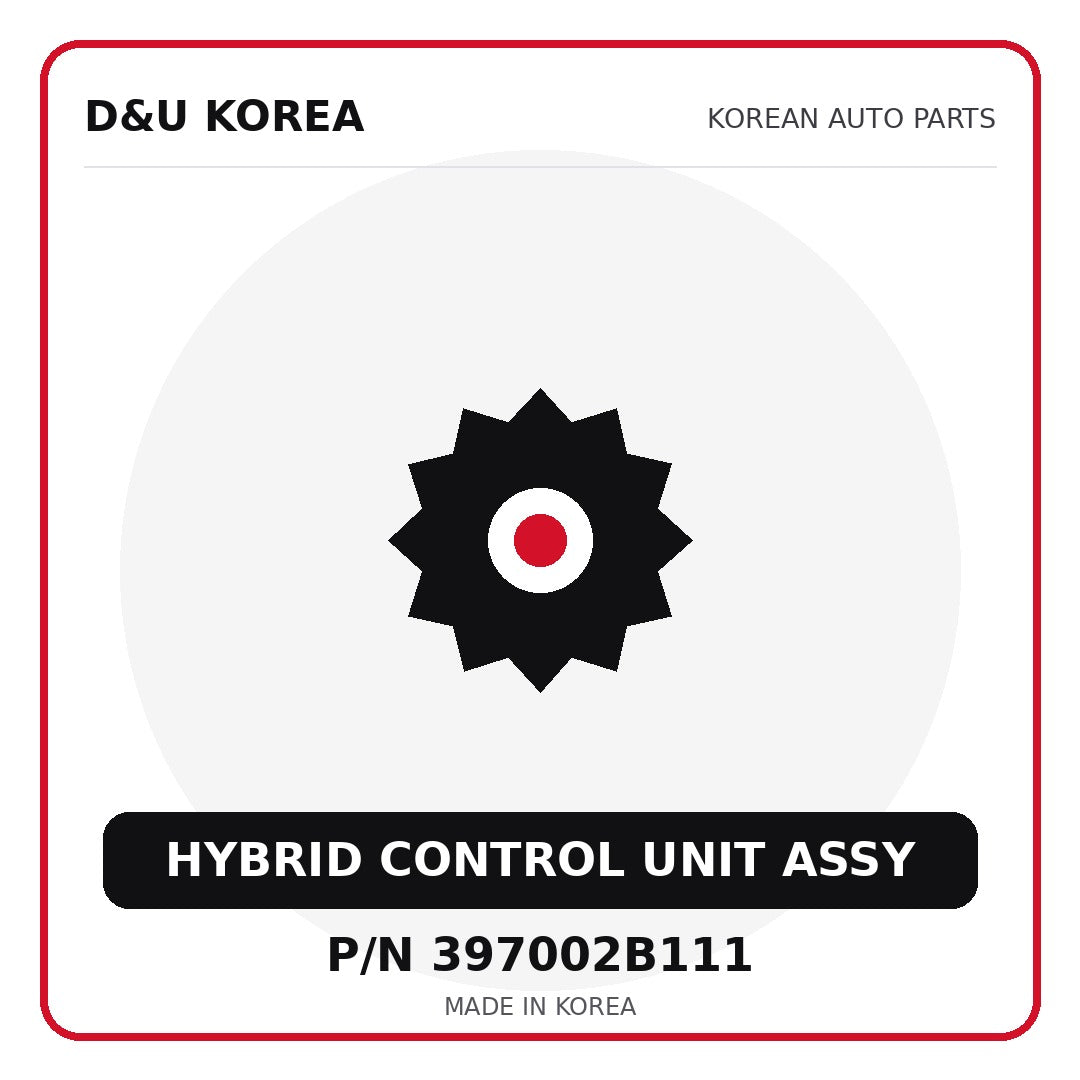 Genuine Mobis HYBRID CONTROL UNIT ASSY 397002B111 - Korean auto parts from D&U Korea