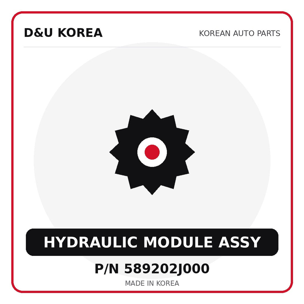 Genuine Mobis HYDRAULIC MODULE ASSY 589202J000 - Korean auto parts from D&U Korea