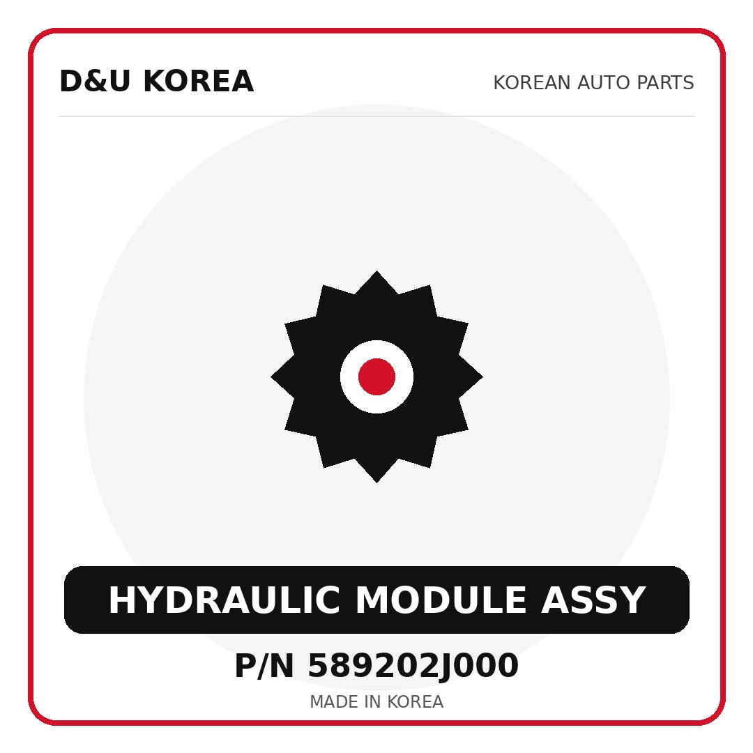 Genuine Mobis HYDRAULIC MODULE ASSY 589202J000 - Korean auto parts from D&U Korea