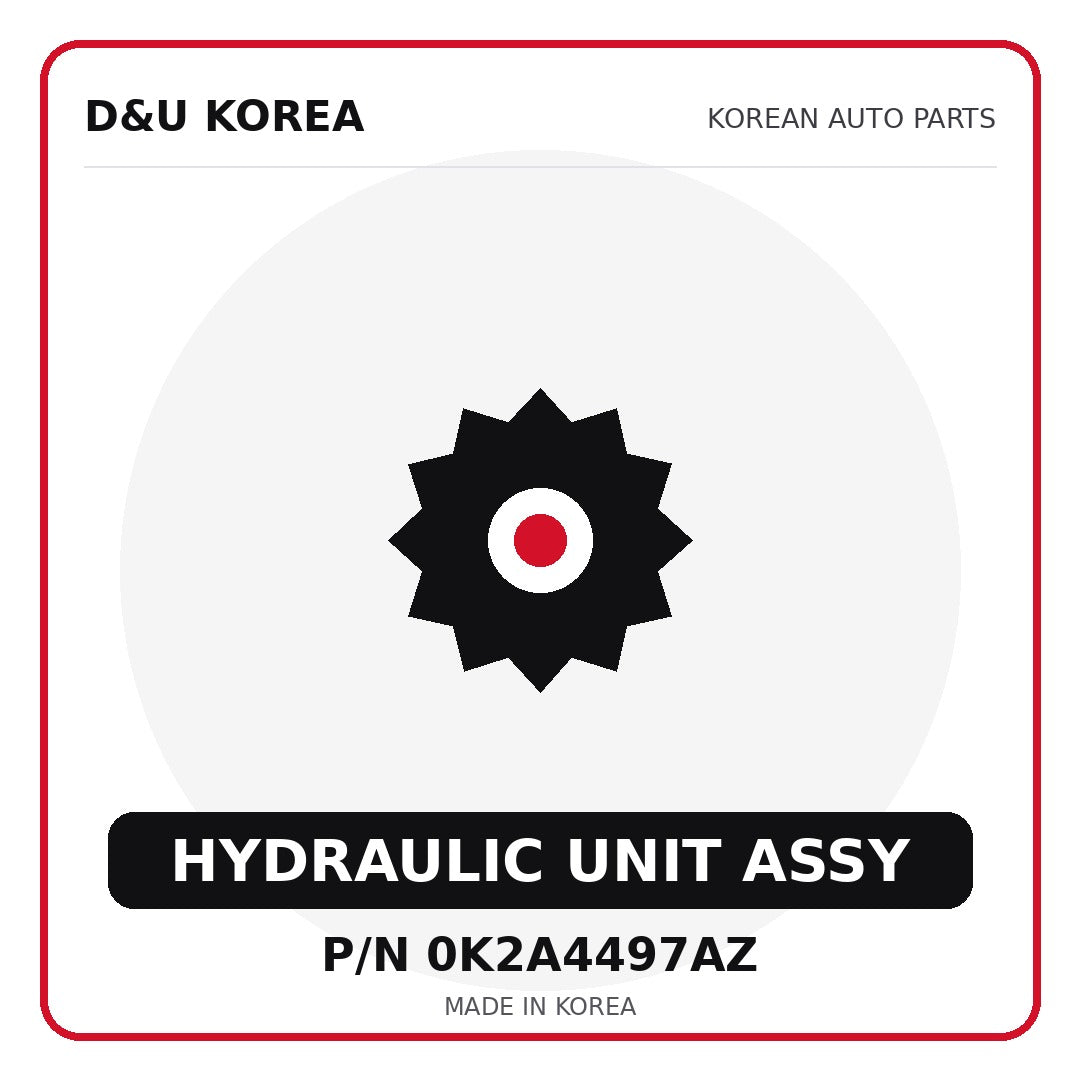 Genuine Mobis HYDRAULIC UNIT ASSY 0K2A4497AZ - Korean auto parts from D&U Korea