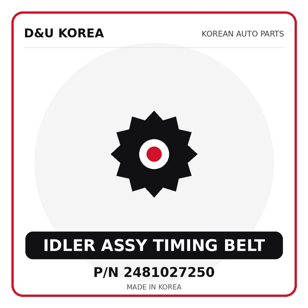 Genuine Mobis IDLER ASSY TIMING BELT 2481027250 - Korean auto parts from D&U Korea