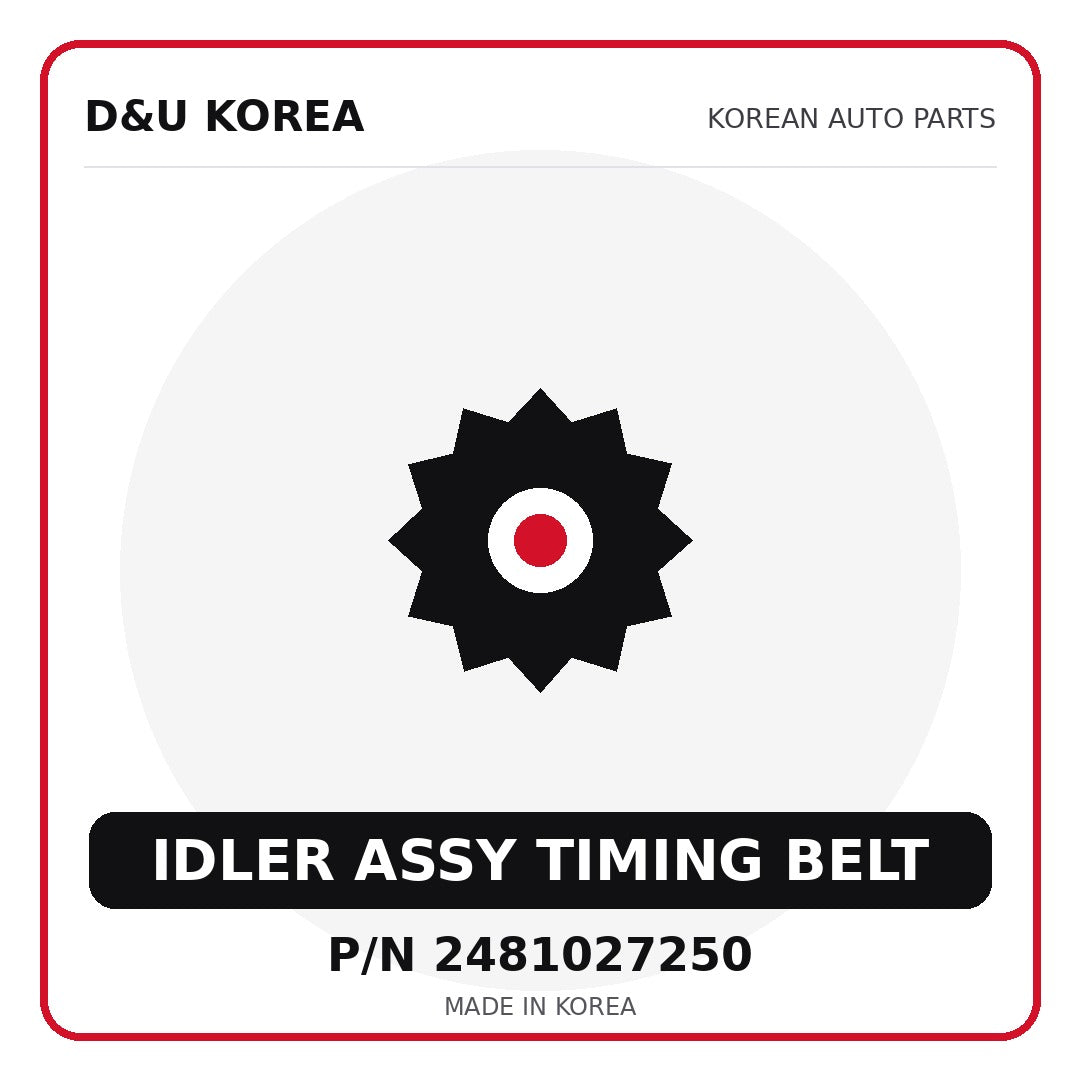 Genuine Mobis IDLER ASSY TIMING BELT 2481027250 - Korean auto parts from D&U Korea