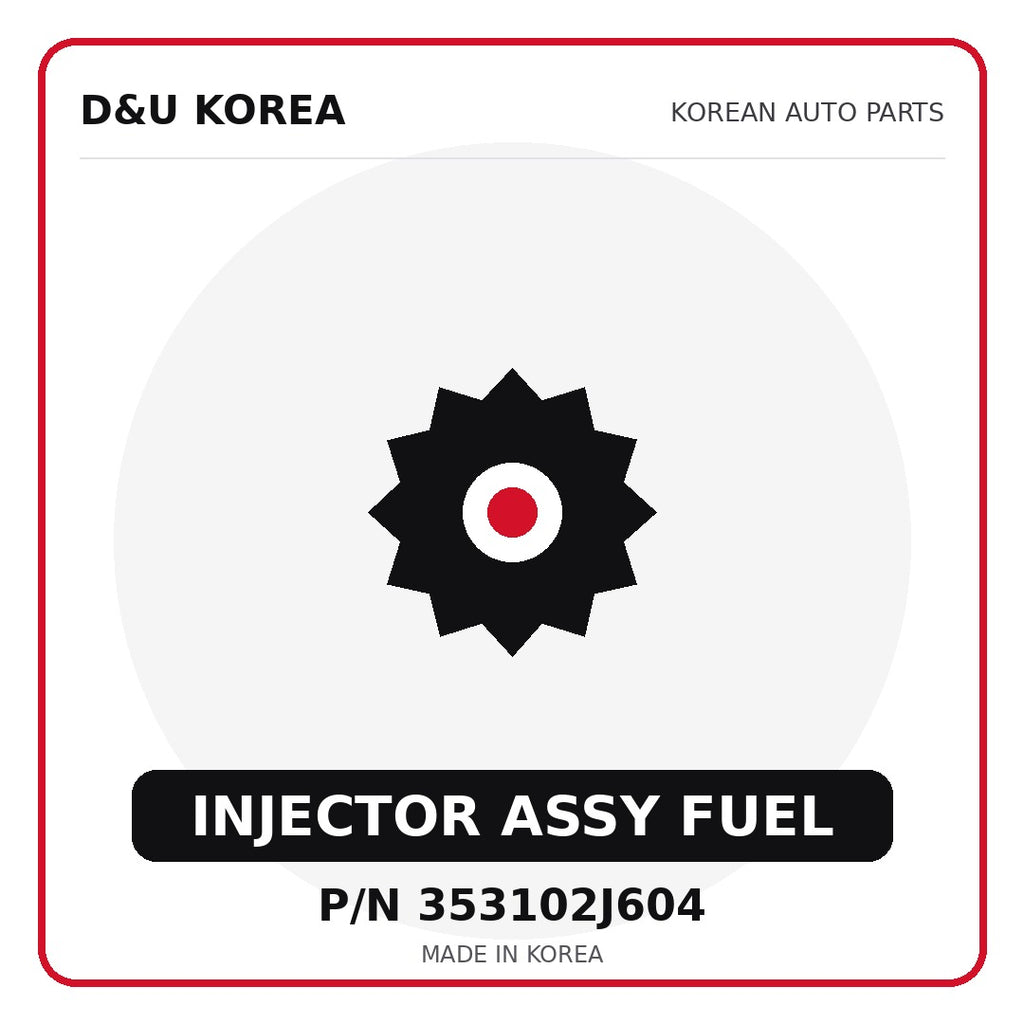 Genuine Mobis INJECTOR ASSY FUEL 353102J604 - Korean auto parts from D&U Korea