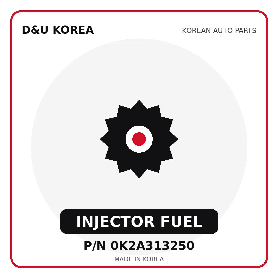 Genuine Mobis INJECTOR FUEL 0K2A313250 - Korean auto parts from D&U Korea