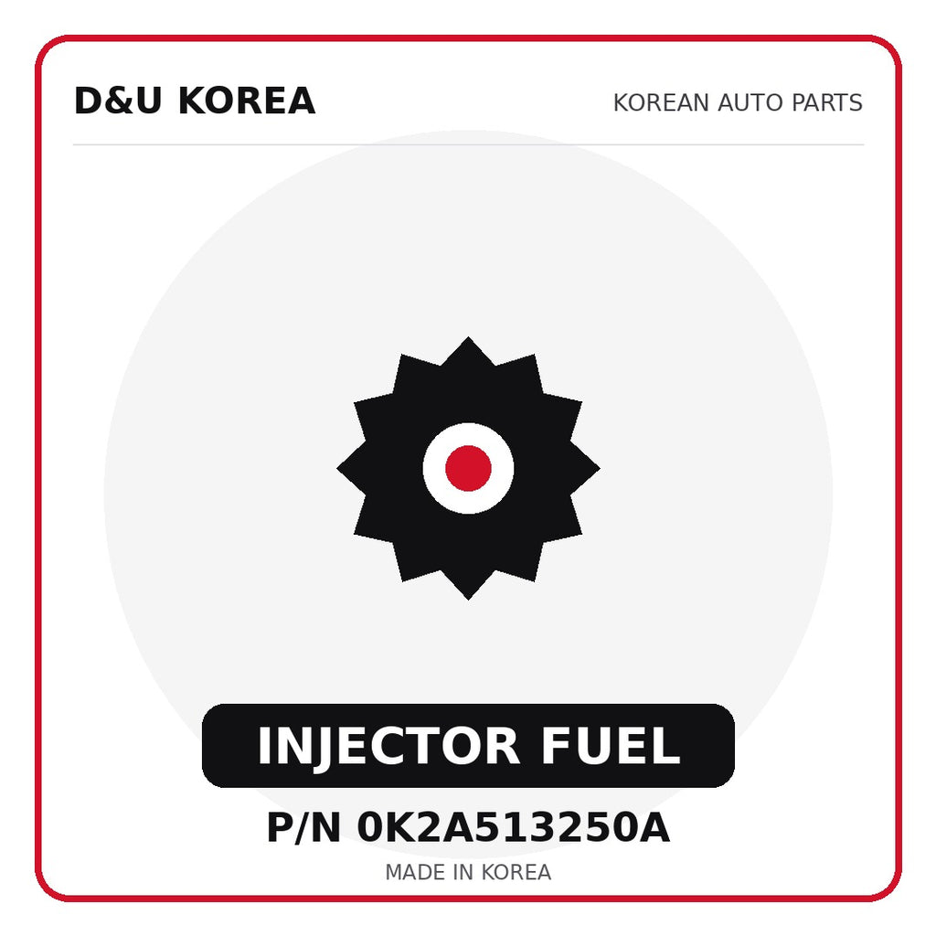 Genuine Mobis INJECTOR FUEL 0K2A513250A for Korean vehicles | D&U Korea