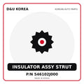 Genuine Mobis INSULATOR ASSY STRUT 546102J000 - Korean auto parts from D&U Korea