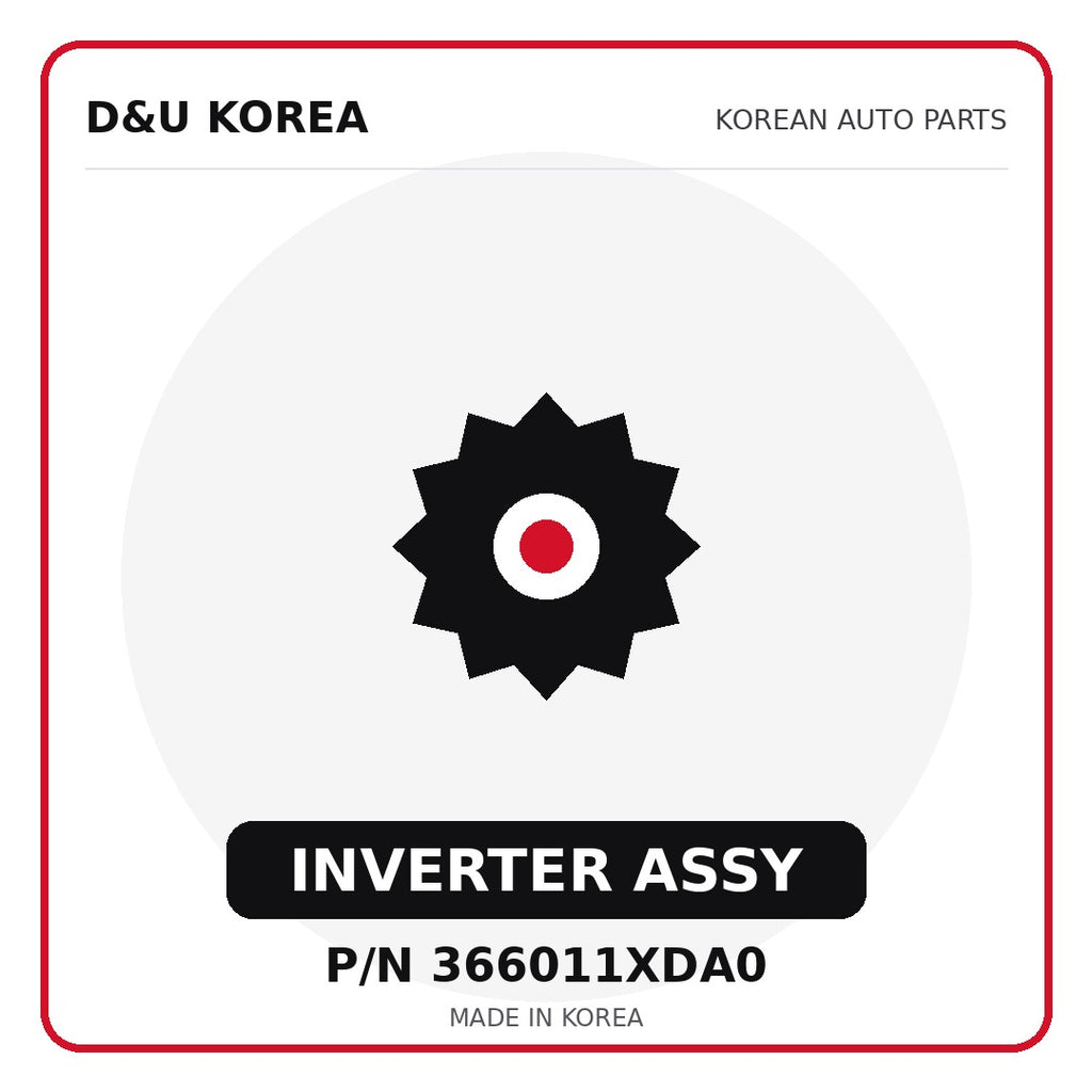 Genuine Mobis INVERTER ASSY 366011XDA0 - Korean auto parts from D&U Korea