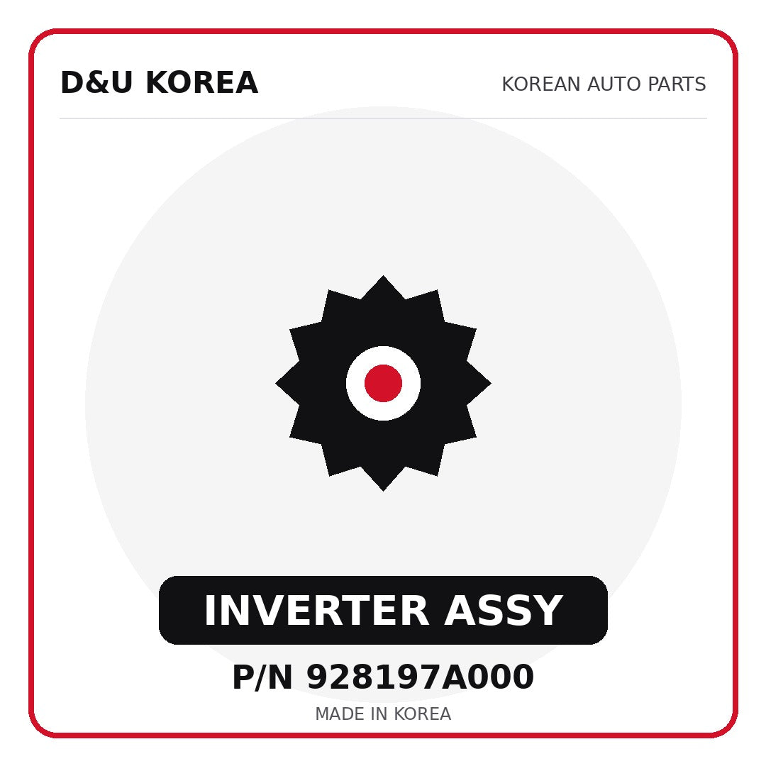 Genuine Mobis INVERTER ASSY 928197A000 for Korean vehicles | D&U Korea