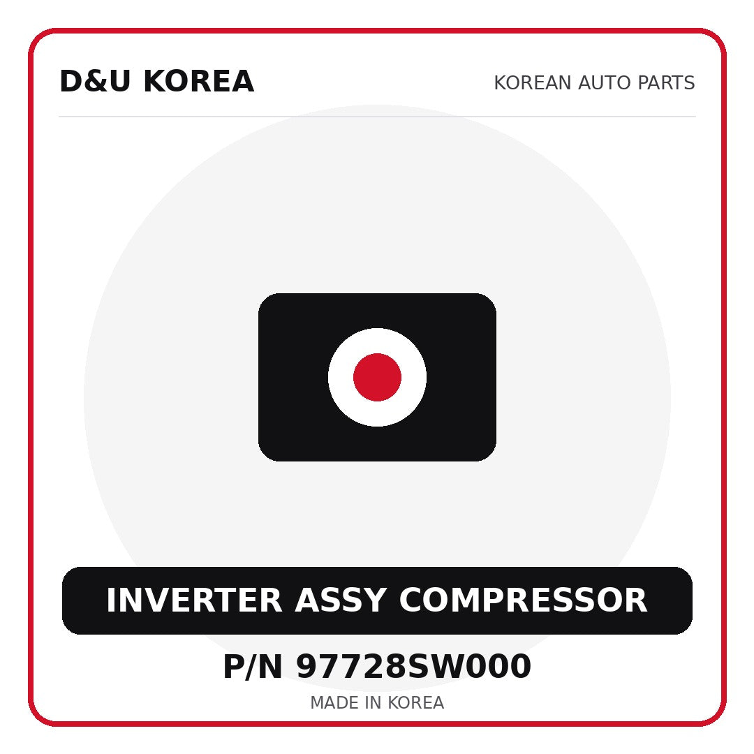 Genuine Mobis INVERTER ASSY COMPRESSOR 97728SW000 for Korean vehicles | D&U Korea