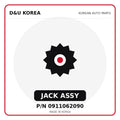 Genuine Mobis JACK ASSY 0911062090 - Korean auto parts from D&U Korea