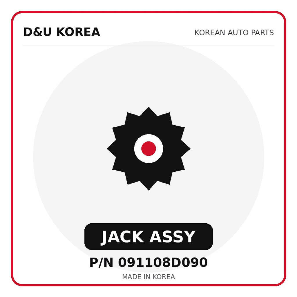 Genuine Mobis JACK ASSY 091108D090 for Korean vehicles | D&U Korea