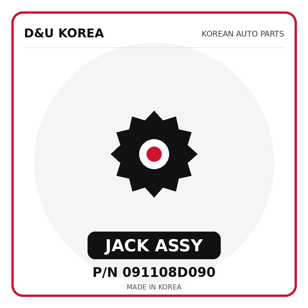 Genuine Mobis JACK ASSY 091108D090 for Korean vehicles | D&U Korea