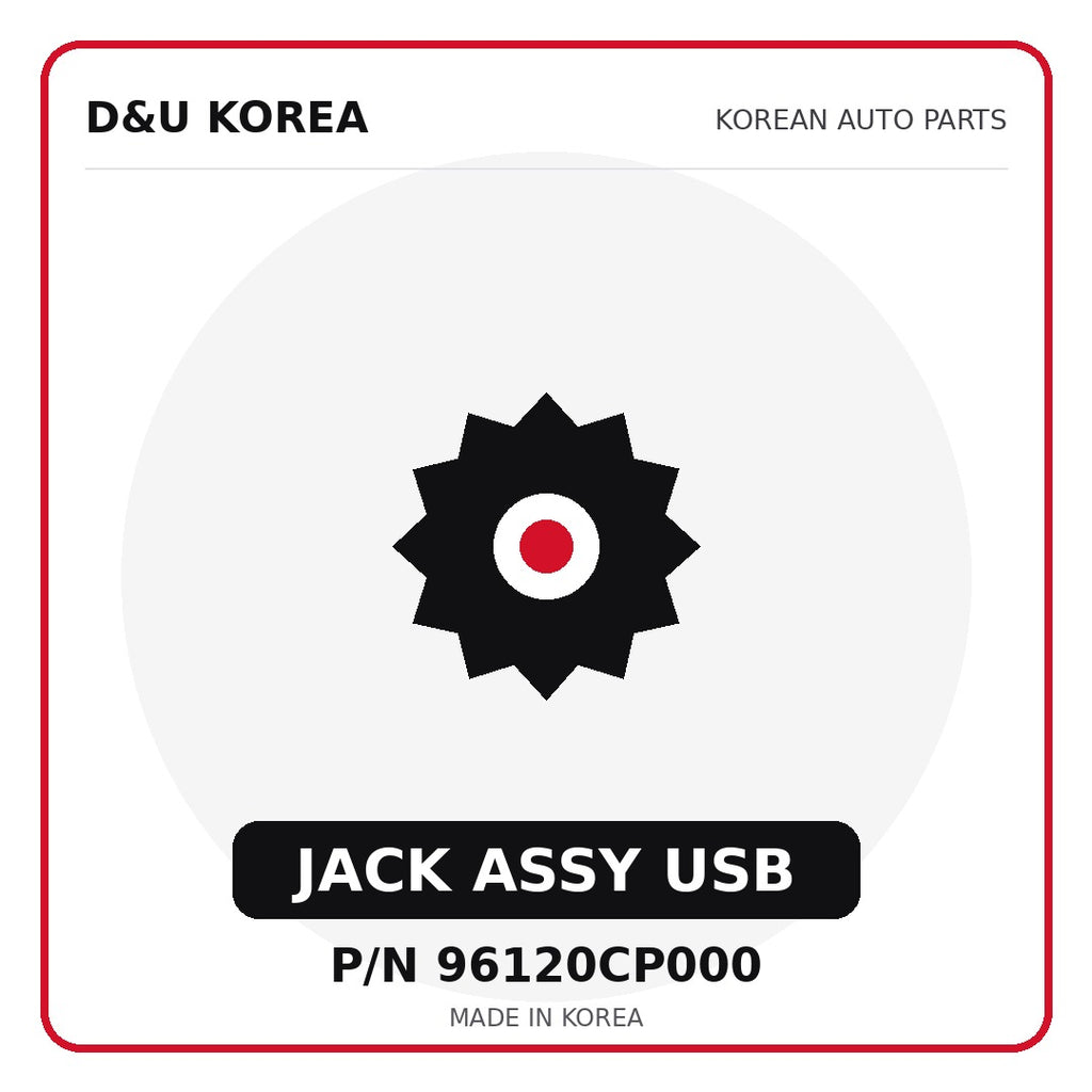 Genuine Mobis JACK ASSY USB 96120CP000 for Korean vehicles | D&U Korea