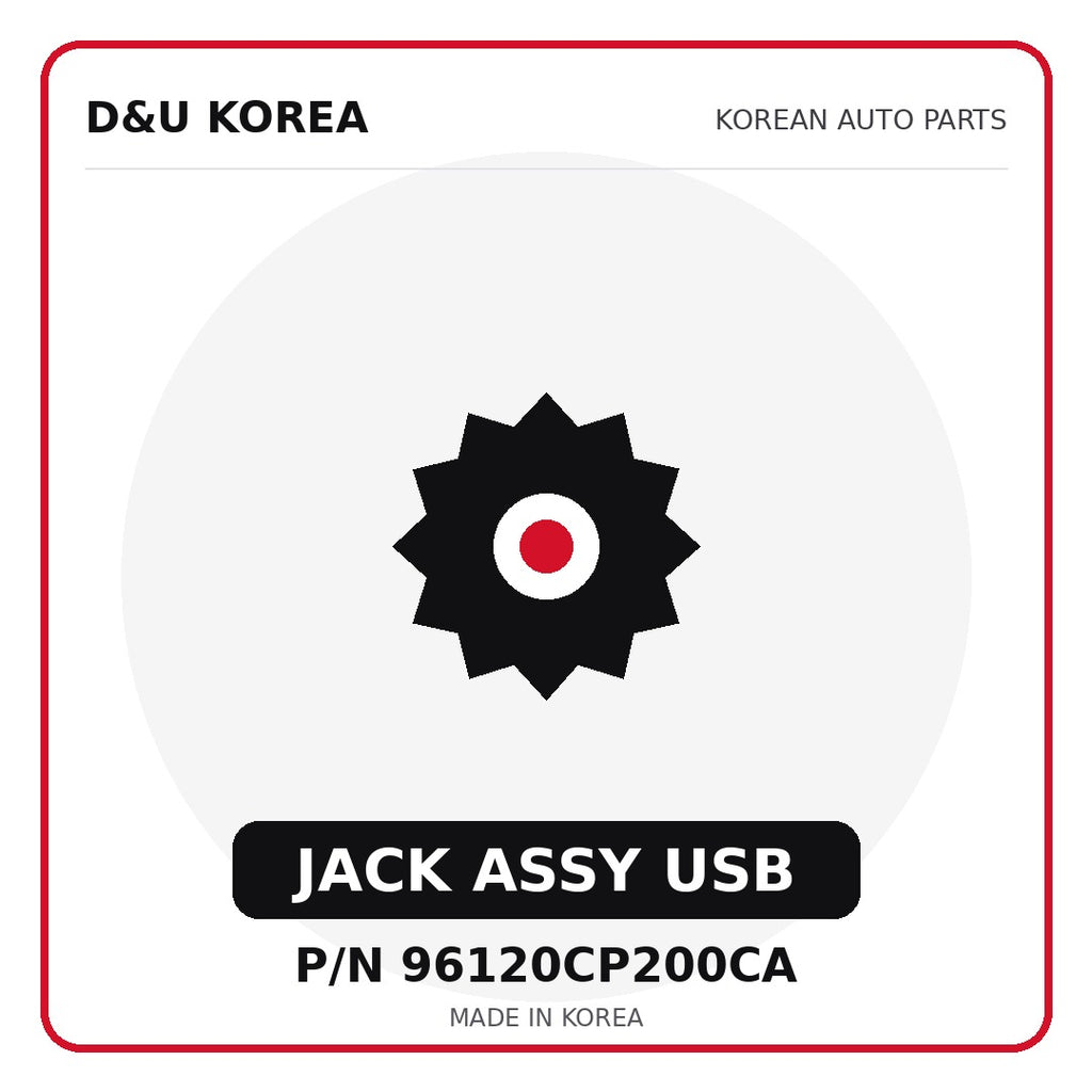 Genuine Mobis JACK ASSY USB 96120CP200CA for Korean vehicles | D&U Korea