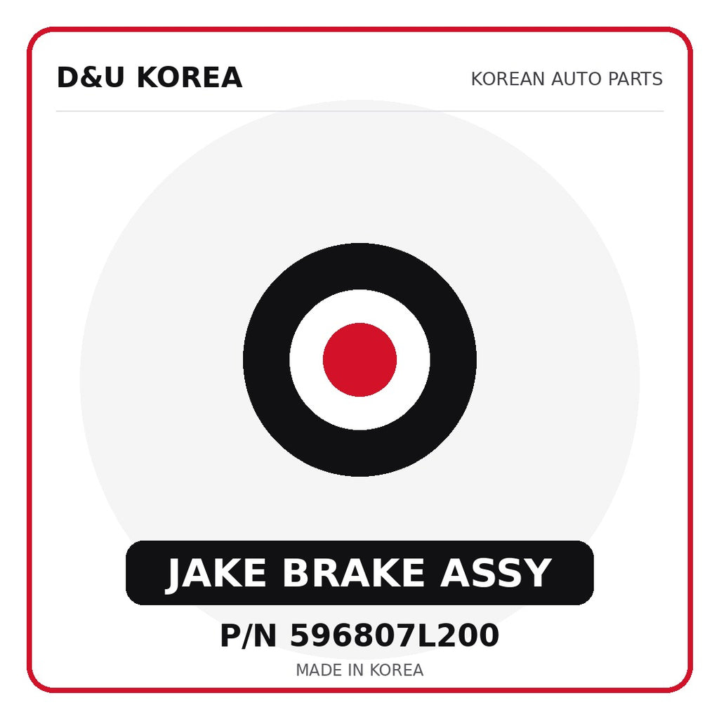 Genuine Mobis JAKE BRAKE ASSY 596807L200 for Korean vehicles | D&U Korea