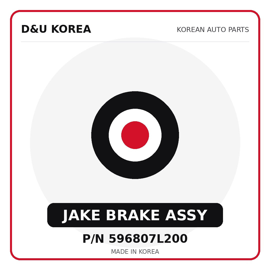 Genuine Mobis JAKE BRAKE ASSY 596807L200 for Korean vehicles | D&U Korea