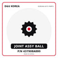 Genuine Mobis JOINT ASSY BALL 437908A880 - Korean auto parts from D&U Korea