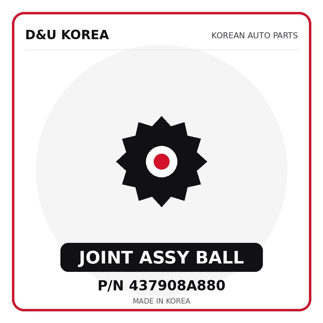 Genuine Mobis JOINT ASSY BALL 437908A880 - Korean auto parts from D&U Korea