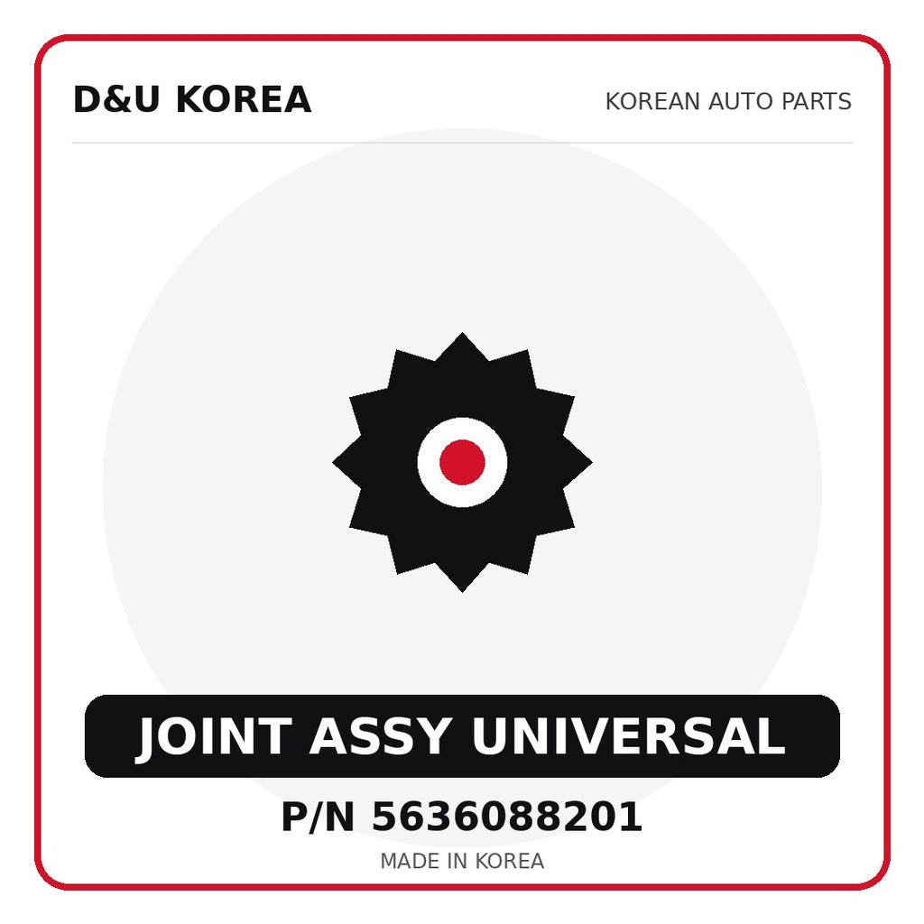 Genuine Mobis JOINT ASSY UNIVERSAL 5636088201 - Korean auto parts from D&U Korea