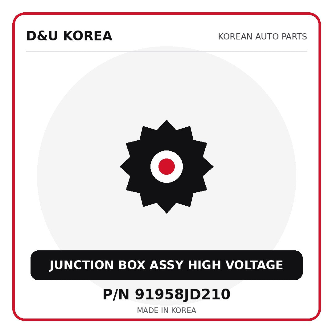 Genuine Mobis JUNCTION BOX ASSY HIGH VOLTAGE 91958JD210 for Korean vehicles | D&U Korea