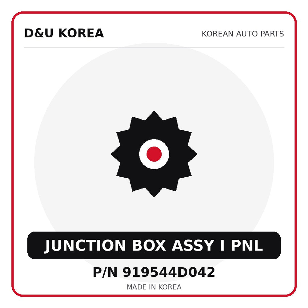 Genuine Mobis JUNCTION BOX ASSY I PNL 919544D042 for Korean vehicles | D&U Korea