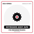 Genuine Mobis KEYBOARD ASSY AVN 965402K701DS5 for Korean vehicles | D&U Korea