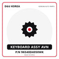 Genuine Mobis KEYBOARD ASSY AVN 96540D4050WK for Korean vehicles | D&U Korea