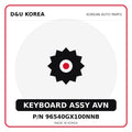 Genuine Mobis KEYBOARD ASSY AVN 96540GX100NNB for Korean vehicles | D&U Korea