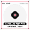 Genuine Mobis KEYBOARD ASSY AVN 96540KL120NNB for Korean vehicles | D&U Korea
